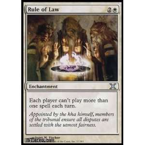  Law (Magic the Gathering   10th Edition   Rule of Law Near Mint Foil 