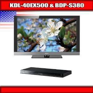  Sony KDL 40EX500   40 BRAVIA LCD TV + Sony BDP S380   3D 
