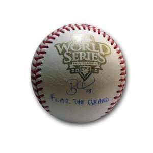 com Signed Brian Wilson Baseball   2010 World Series Fear the Beard 