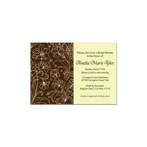   : Chocolate Floral Bridal Shower Invitations: Health & Personal Care