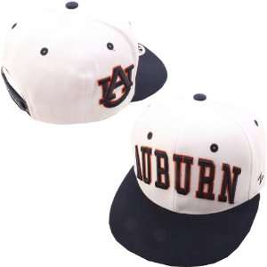 Zephyr Auburn Tigers Super Star White Hat Adjustable:  