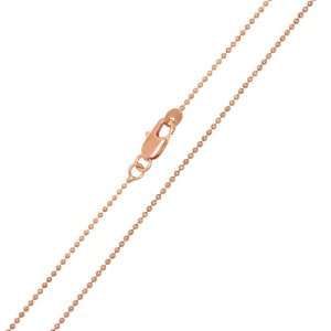  Rose Gold Plated Bead Chain 1.2mm (16   30 Available 