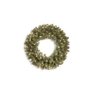    Real Downswept Douglas Wreath with 50 Clear Lights: Home & Kitchen