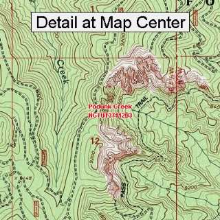   Topographic Quadrangle Map   Podunk Creek, Utah (Folded/Waterproof