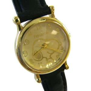   Classic Black Leather Snoopy Watch   Ladies Snoopy Watch Toys & Games