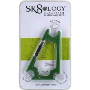  Sk8ology Carabiner Tool Green Silver Skate Tools Sports 
