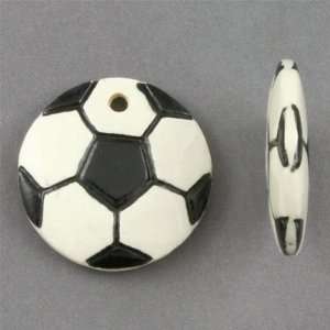  27mm Soccer Ceramic Pendants Arts, Crafts & Sewing