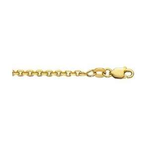 14K Gold Cable Link Chain 2.3mm wide Jewelry