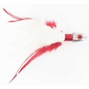 T&M Jigs 3oz Trolling Feather  White/ Red #TF3WR Sports 