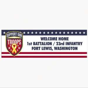 Personalized Support Our Troops Banners   Small   Party Decorations 