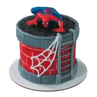  Spiderman Wall Crawler Cake Topper on Suction Cups!: Toys 