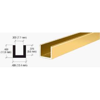  CRL Brite Gold Anodized Aluminum Single Channel Extrusion 