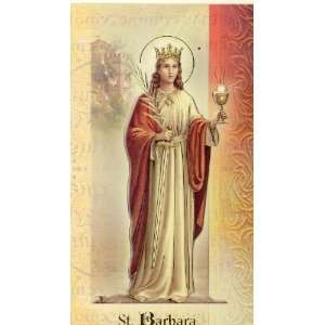 St. Barbara Biography Card (500 175) (F5 408): Home 