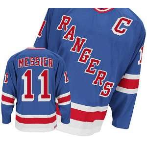  New York Rangers #11 Mark Messier Blue Hockey Jersey NHL Authentic 