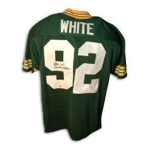  Reggie White Green Bay Packers Throwback Jersey Inscribed Minister 