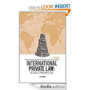 International Private Law A Scots Perspective, 3rd edition Elizabeth 