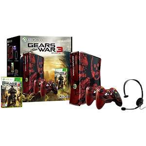 USED XBOX 360 320GB CONSOLE SYSTEM Gears of War 3 Limited Edition 
