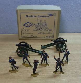 Antique German 6 Tin Toys Soldier 2 Canons Kilia #CG4  