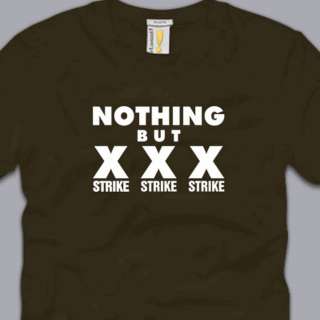 NOTHING BUT STRIKES T SHIRT funny bowling tee pba sports cool S M L XL 