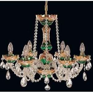   Princess 6 Light Crystal Chandelier, Red   3942800