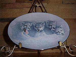 The Wild Bunch WINDOW SEAT Lee Cable BRADFORD EXCHANGE WOLF Plate 