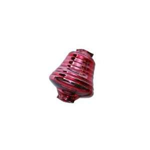  3 Pink Bell Glass Beads 1 ~ Czech Republic Arts, Crafts 