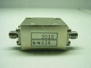 Narda 2015 SMA Isolator RF Coax Microwave Coaxial 2015  