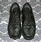 Mens Harley Davidson Flame Stoked Leather Shoes   Size 11 