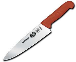 Victorinox Chefs Knife 8 inch Blade W/ Red Handle 40421  