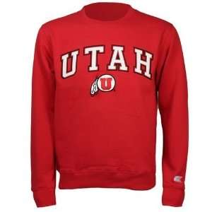  Utah Utes Team Color Automatic Crewneck Sweatshirt (Red 