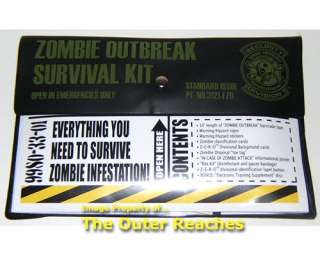 ZOMBIE OUTBREAK Emergency SURVIVAL KIT NEW 2010 ISSUE  