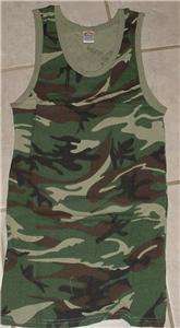 Sophia Womens Camo Army A Shirt Tank Top S,M,L,XL,XXL Sand, Forest 