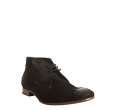 Prada black leather lace up ankle boots  