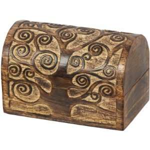    Carved Wood Treasure Chest Magic Tree (each): Home & Kitchen