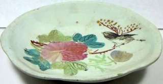 Large Hand Painted Ming Famille Rose Porcelain Plate  