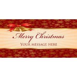   3x6 Vinyl Banner   Merry Christmas Your Message Here: Everything Else