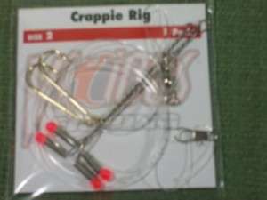 VICIOUS PANFISH FISHING CRAPPIE RIG SIZE 2 ONE PACK  