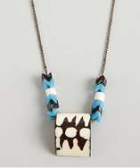 Max black and white african bead necklace style# 320007001