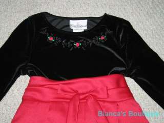 NEW EXQUISITE ROSE Christmas Dress Girls Clothes 16  