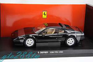 Kyosho 118 scale Ferrari 328 GTB 1988 (Black/tan interior)  