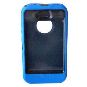 BLUE Hard Case Cover With Rubber Skin For iPhone AT&T Verizon Sprint 