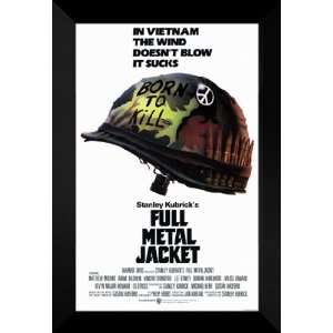  Full Metal Jacket 27x40 FRAMED Movie Poster   Style A 