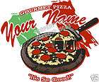   Gourmet Pizza Decal 24 Italian Restaurant Concession Food Truck Menu