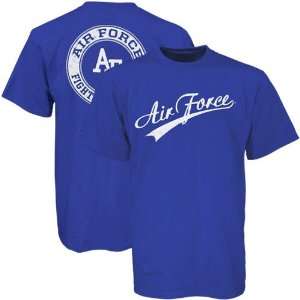 Air Force Falcons Royal Blue Dual Graphic T shirt:  Sports 