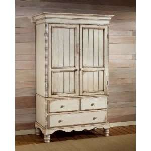  Wilshire Armoire by Hillsdale   Antique White (1172 788R 