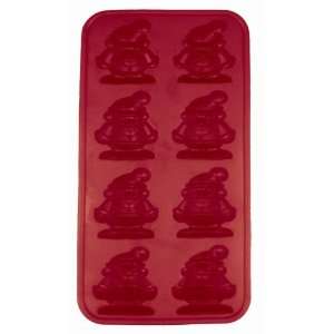  SiliconeZone Santa Ice Cube/Chocolate Mold, Red