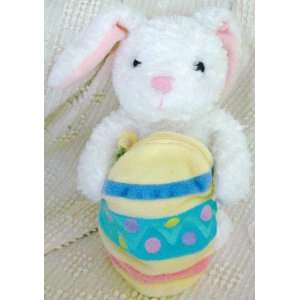   Bunny Rabbit Doll Toy Holding Easter Egg Pouch Zipper: Toys & Games