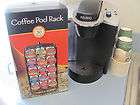   CUP REVOLVING POD HOLDER RACK 30 CUP CAROUSEL NEW IN BOX BLACK FINISH