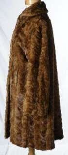 Vintage Supple Soft Real Fur Coat Long Jacket Elegant Luxurious XLarge 
