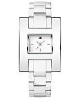 Tommy Hilfiger Watch, Womens White Enamel and Stainless Steel 